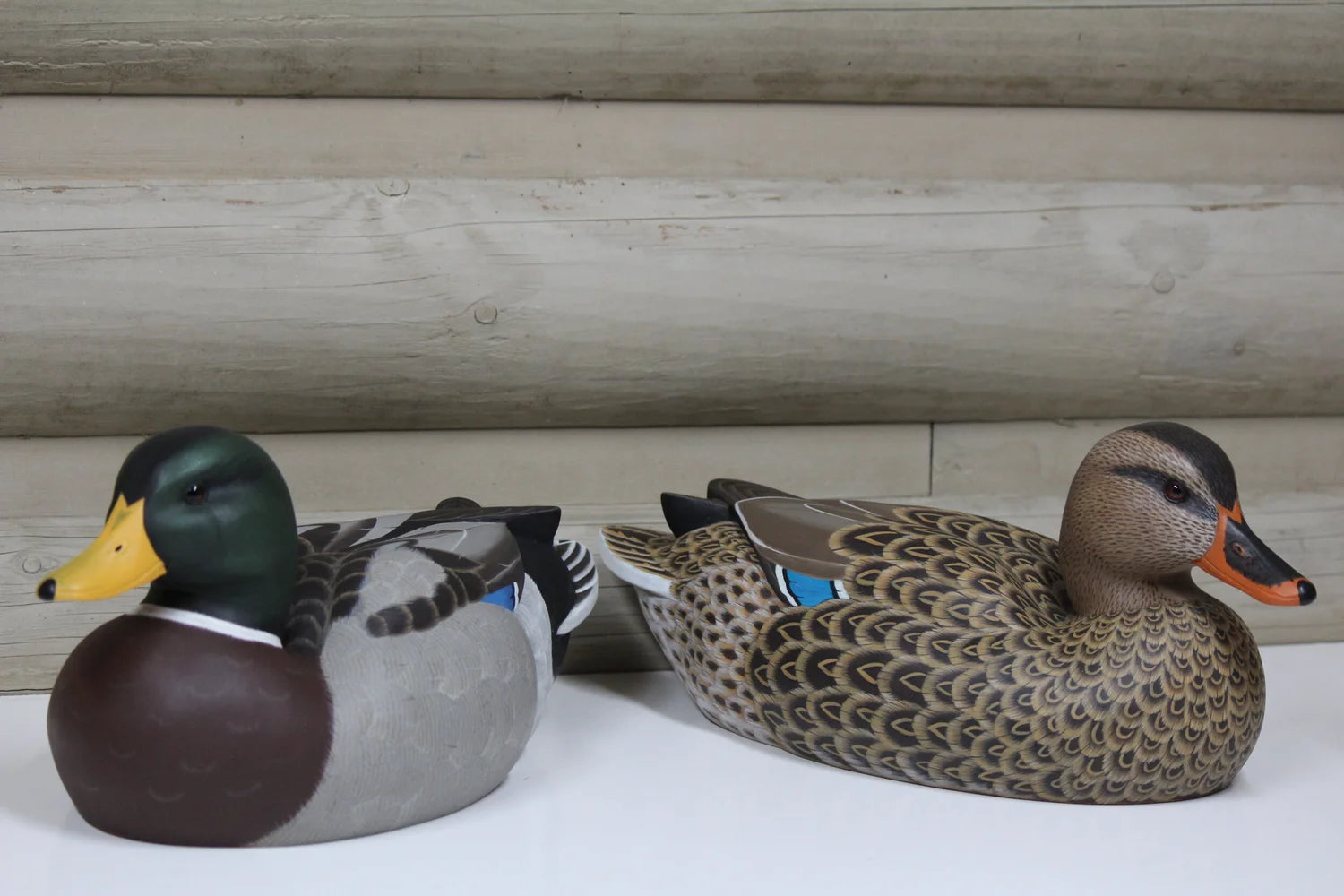 Mallard Carving Pair