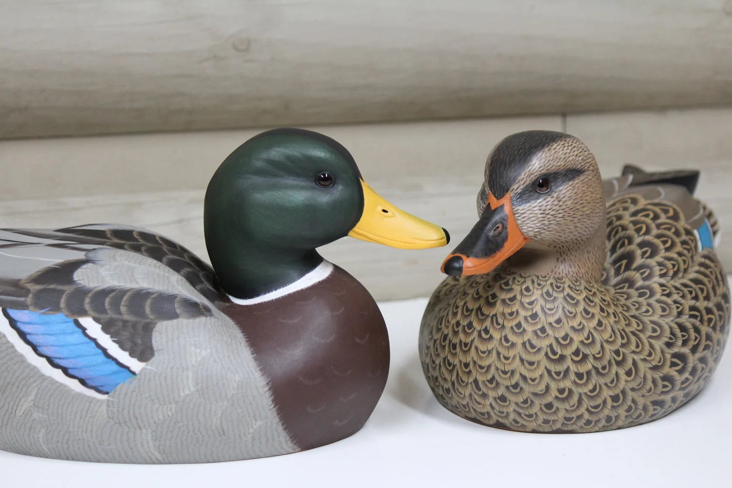 Mallard Carving Pair