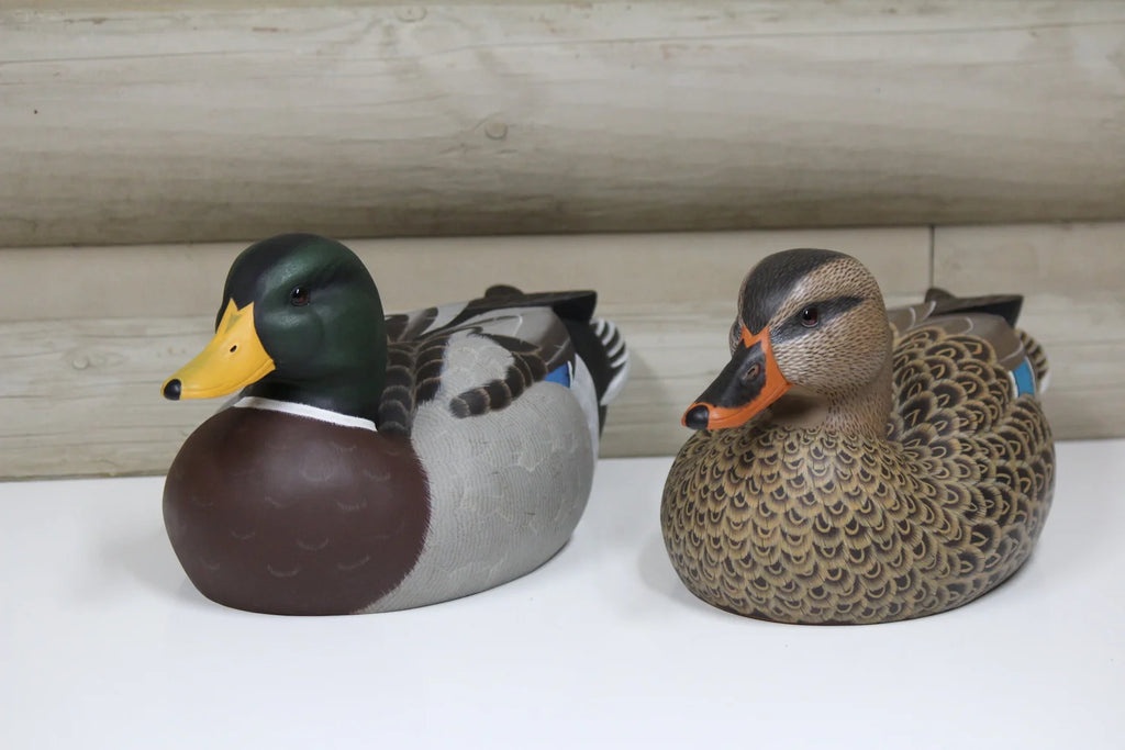 Mallard Carving Pair