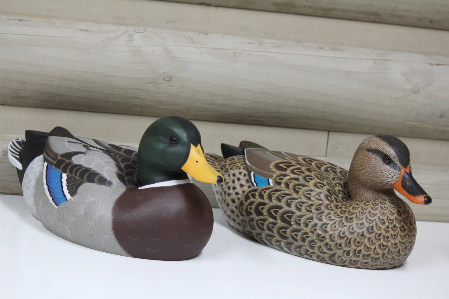 Mallard Carving Pair
