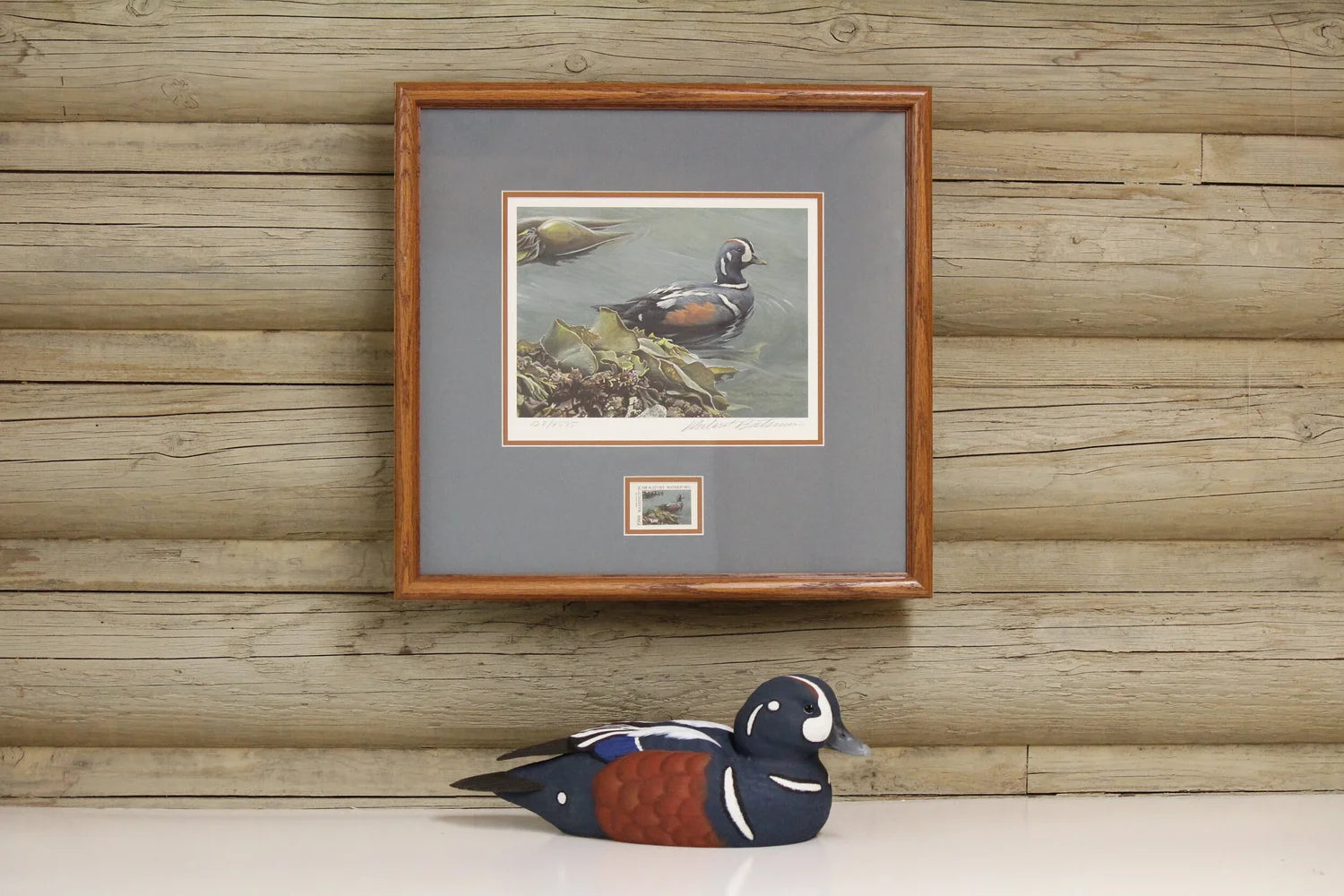 1988 Washington State Harlequin Duck Stamp and Print