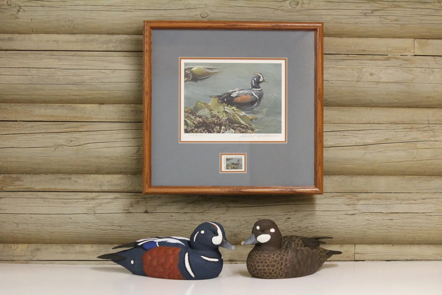 1988 Washington State Harlequin Duck Stamp and Print