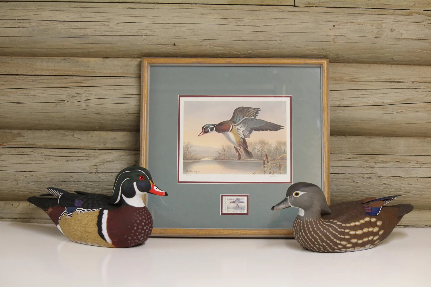 1991 Washington State Wood Duck Stamp and Print