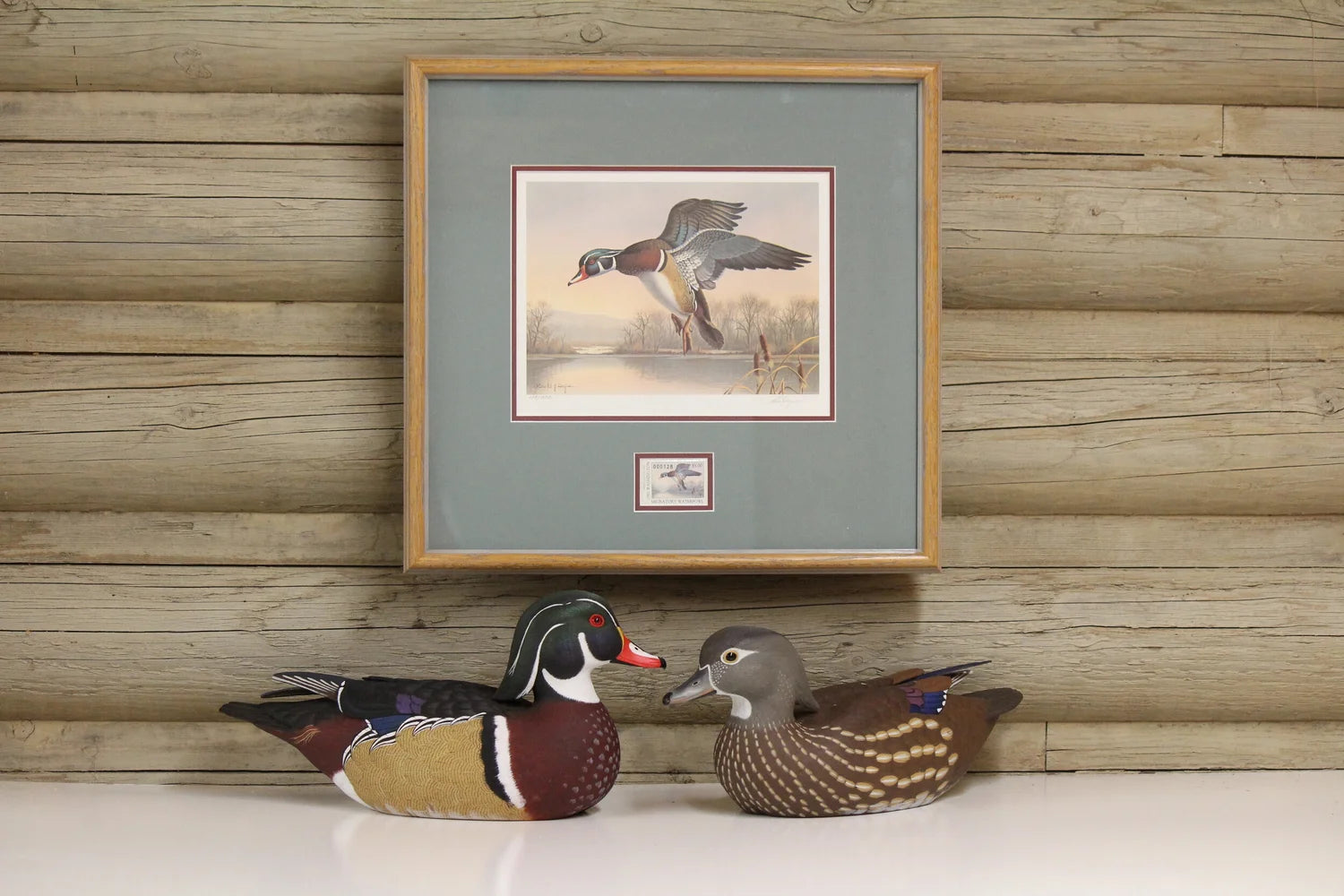 1991 Washington State Wood Duck Stamp and Print