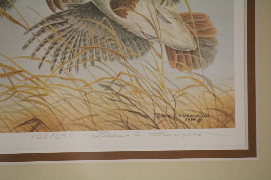 1984 Washington State Upland Bird Permit (Hungarian Partridge) Print and Stamp