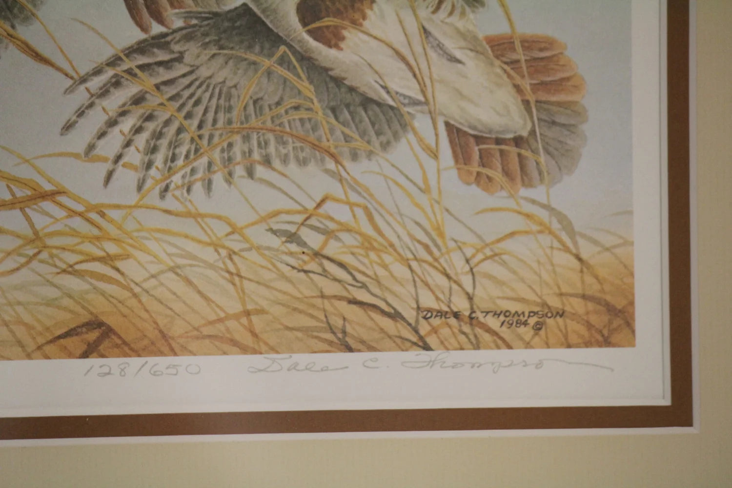 1984 Washington State Upland Bird Permit (Hungarian Partridge) Print and Stamp