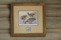 1987 Oregon White Fronted Geese Print and Stamp