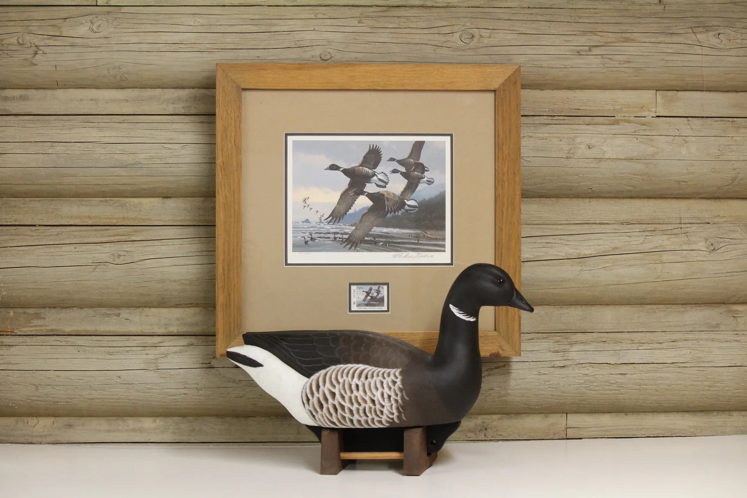 1986 Oregon Pacific Brant Stamp and Print