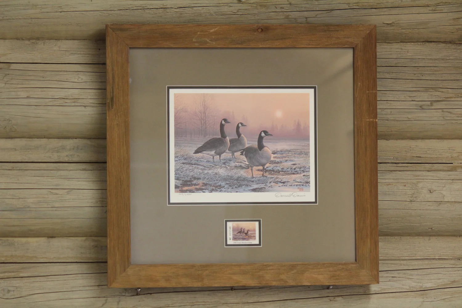 1988 Oregon Canada Geese Print and Stamp