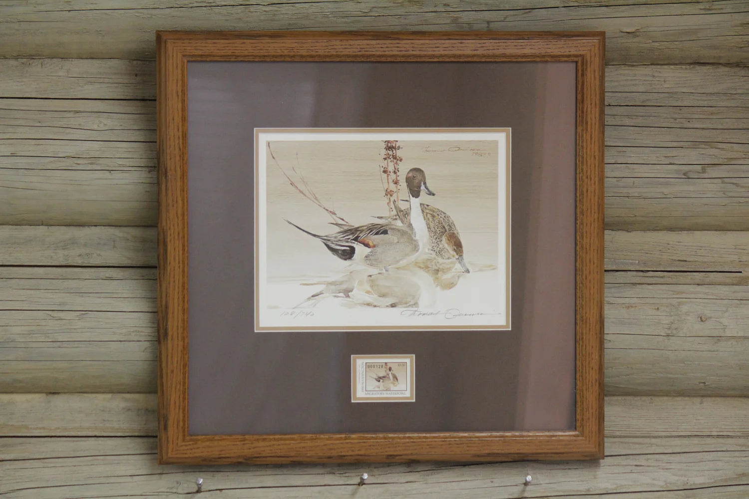 1990 Washington State Pintail Duck Print and Stamp