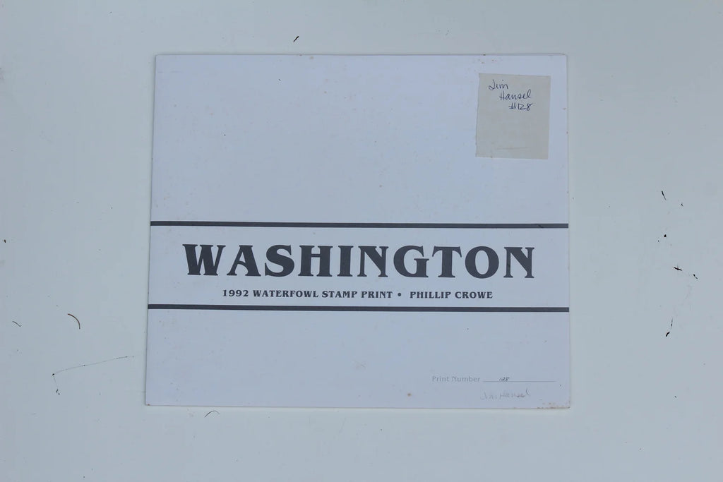 1992 Washington State Duck Print and Stamp
