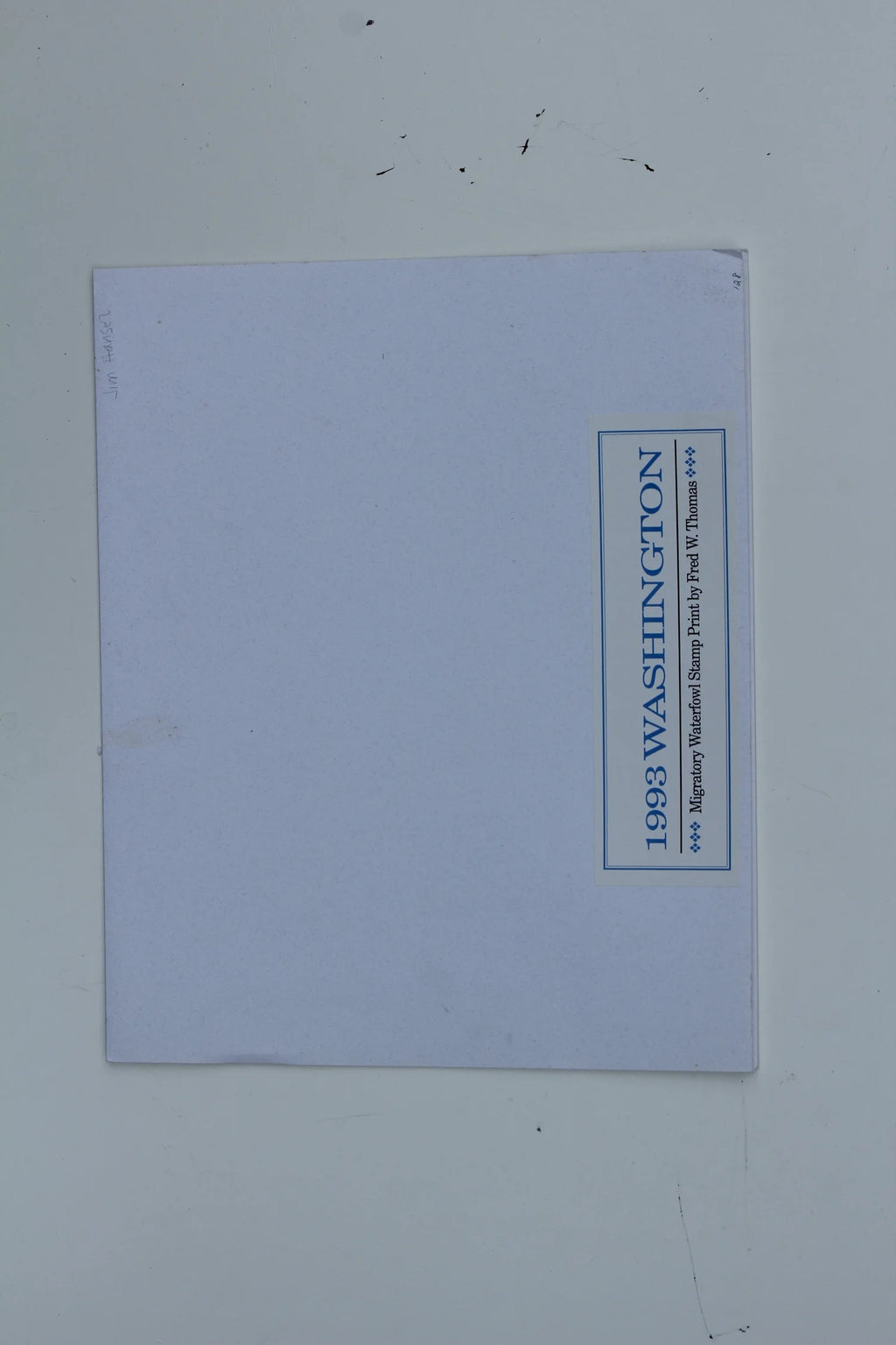 1993 Washington State Snow Geese Stamp and Print