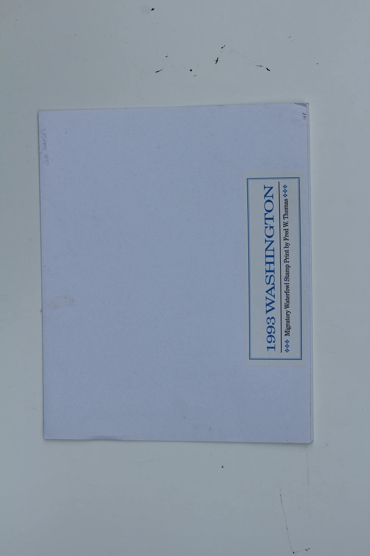 1993 Washington State Snow Geese Stamp and Print