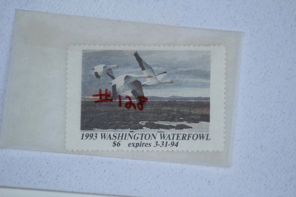 1993 Washington State Snow Geese Stamp and Print