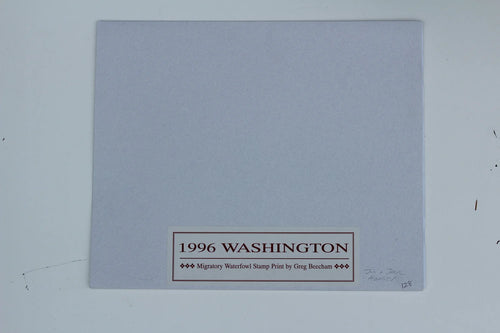 1996 Washington State Redhead Duck Print and Stamp
