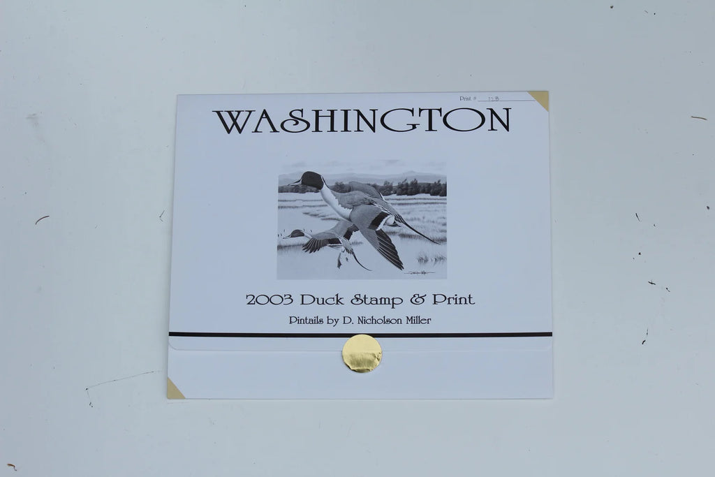 2003 Washington State Pintail Duck Stamp and Print