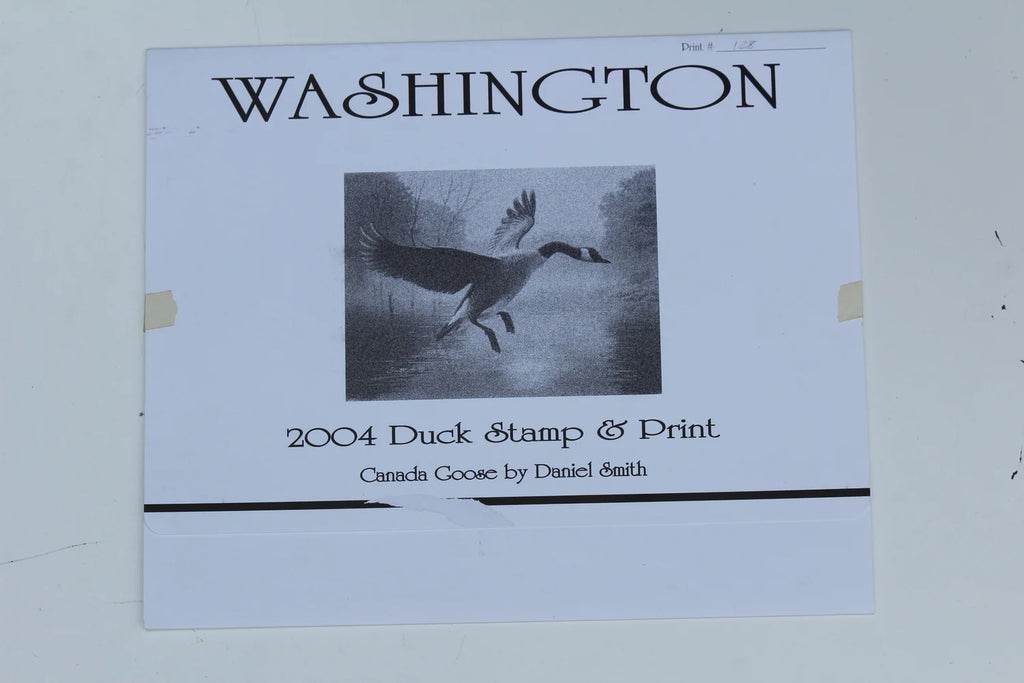 2004 Washington State Canada Goose Print and Stamp