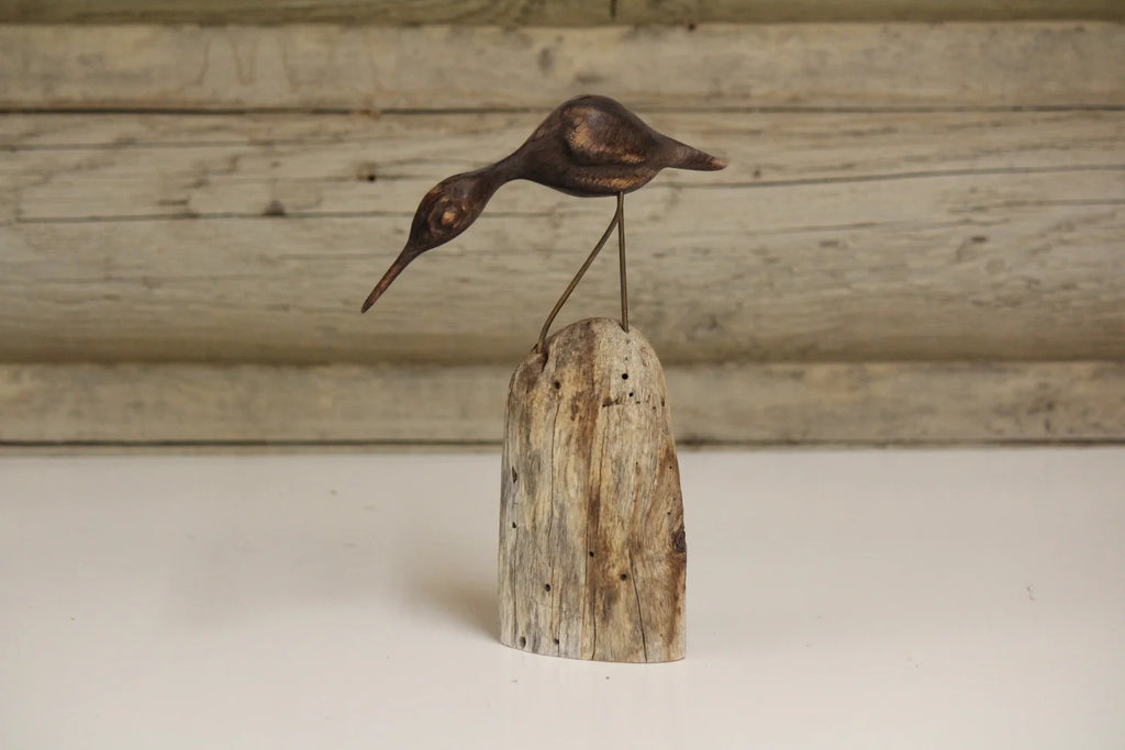 Metallic Bird Statue