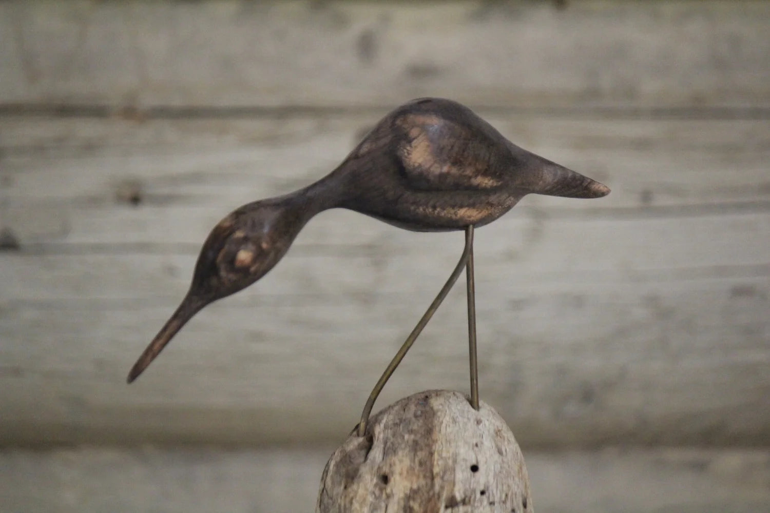 Metallic Bird Statue