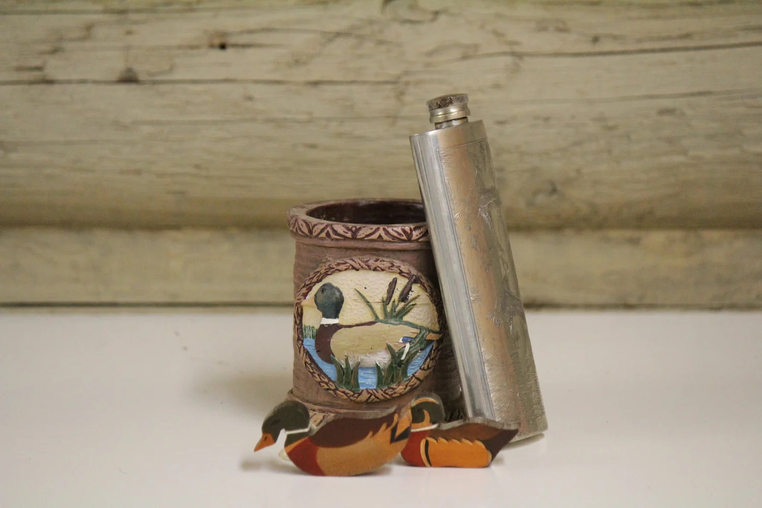 Duck Cup and Flask