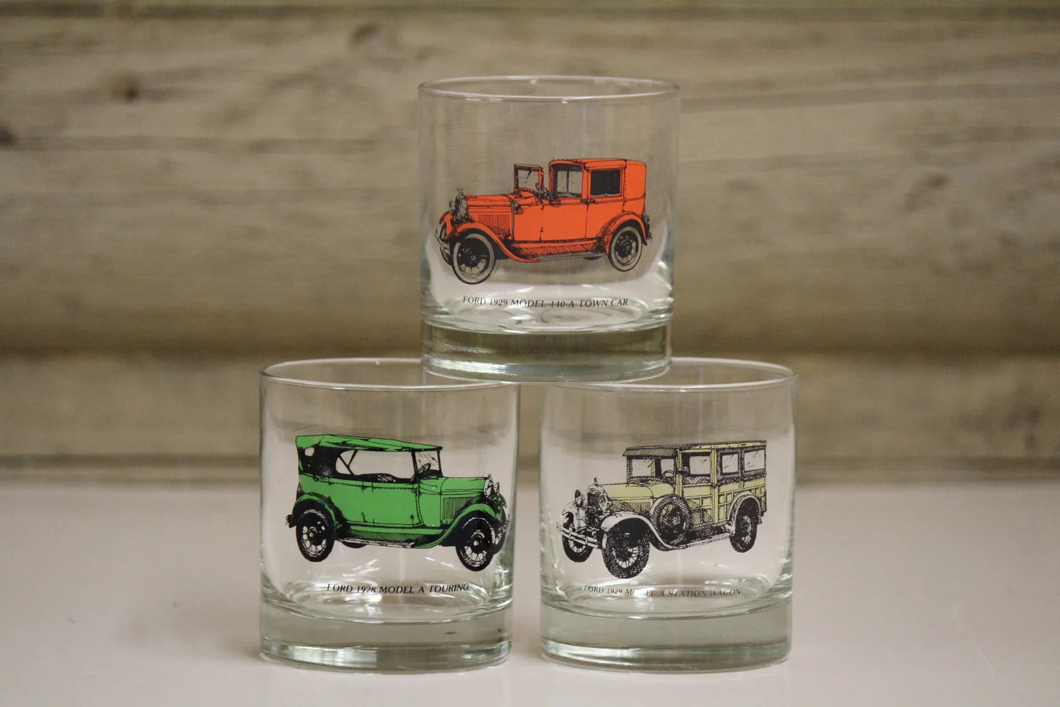 Car Drinking Glass Set