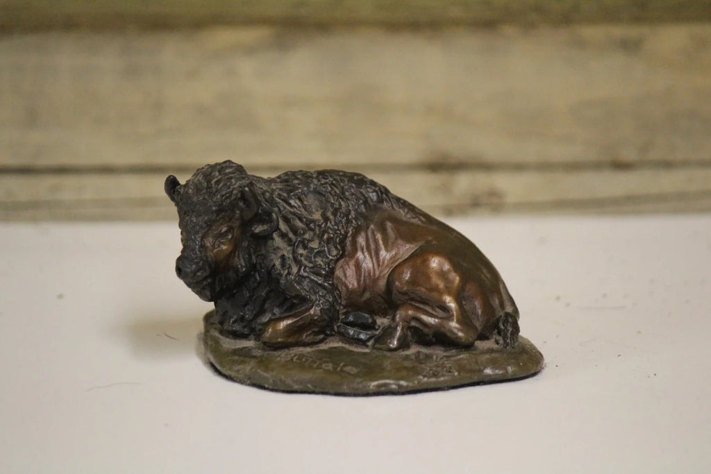Mini Buffalo Statue