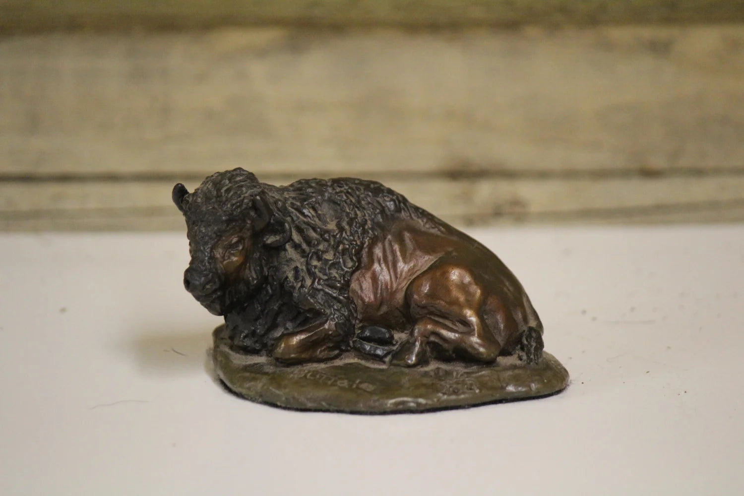 Mini Buffalo Statue