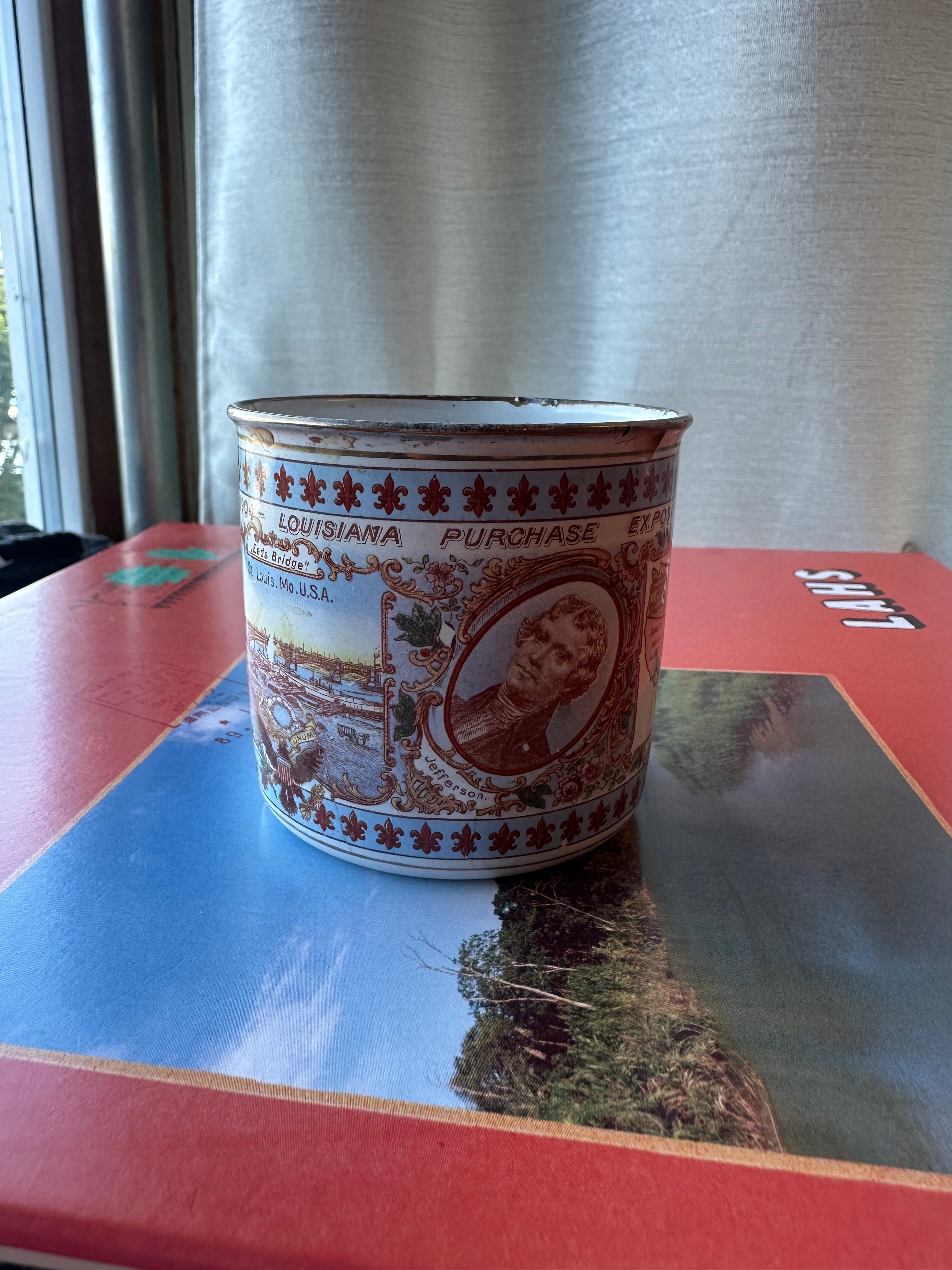 1904 Louisiana Purchase Exposition (St. Louis World's Fair) Enamelware Souvenir Cup