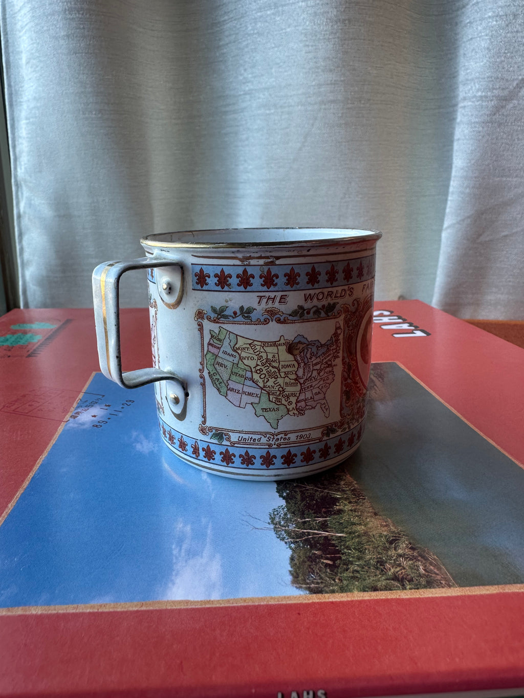 1904 Louisiana Purchase Exposition (St. Louis World's Fair) Enamelware Souvenir Cup
