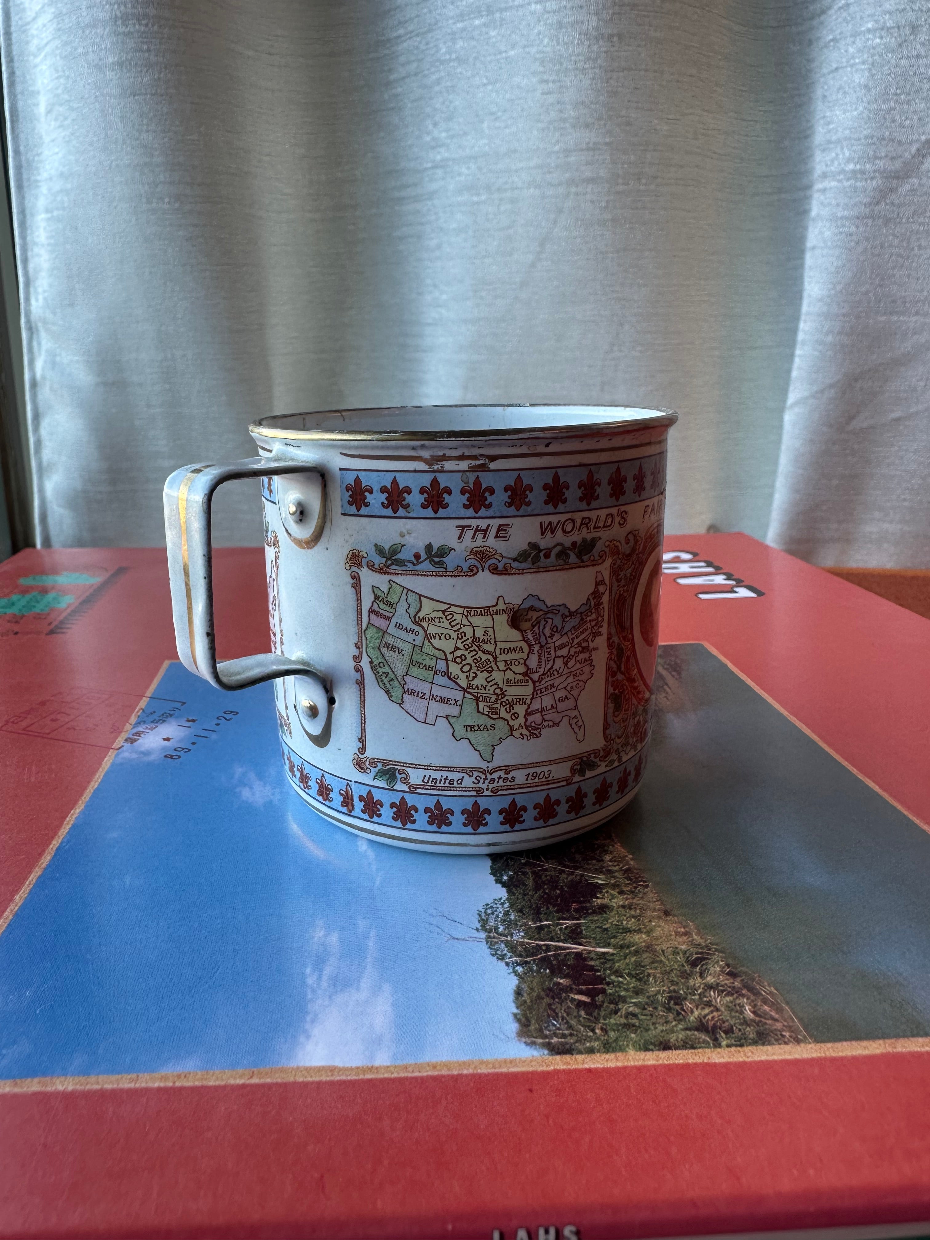 1904 Louisiana Purchase Exposition (St. Louis World's Fair) Enamelware Souvenir Cup