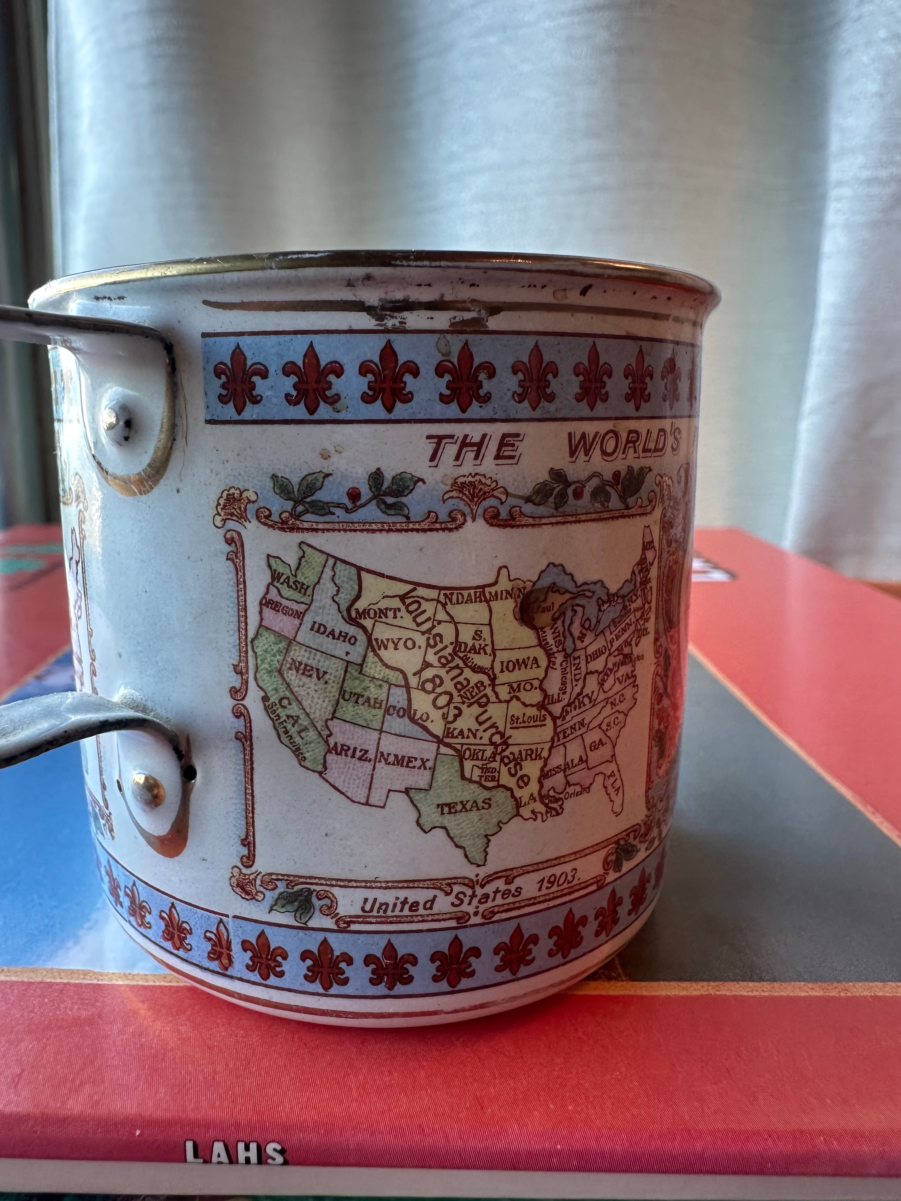 1904 Louisiana Purchase Exposition (St. Louis World's Fair) Enamelware Souvenir Cup