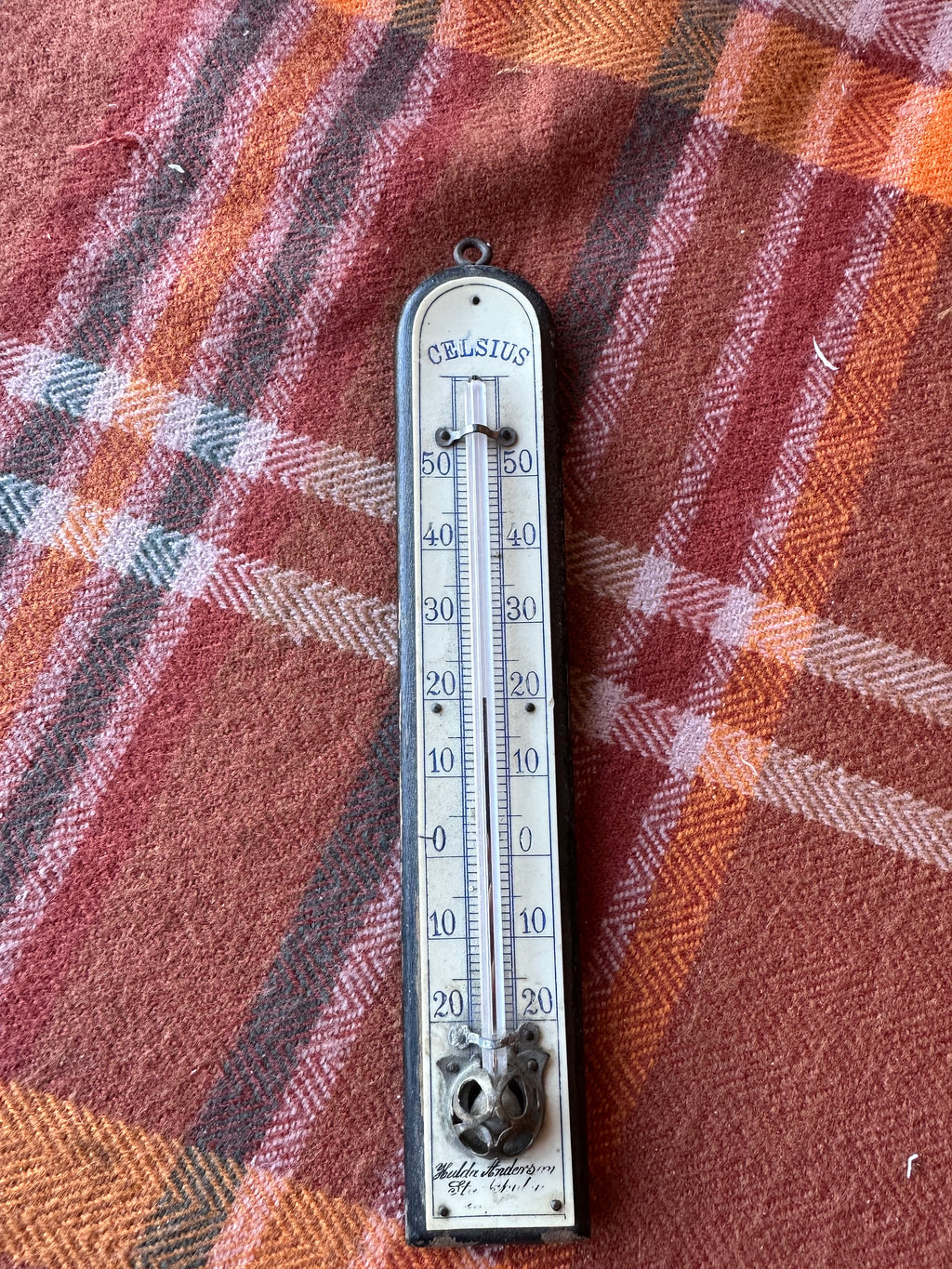 Antique Swedish Celsius Wall Thermometer Huldin Andersson Stockholm c.1900