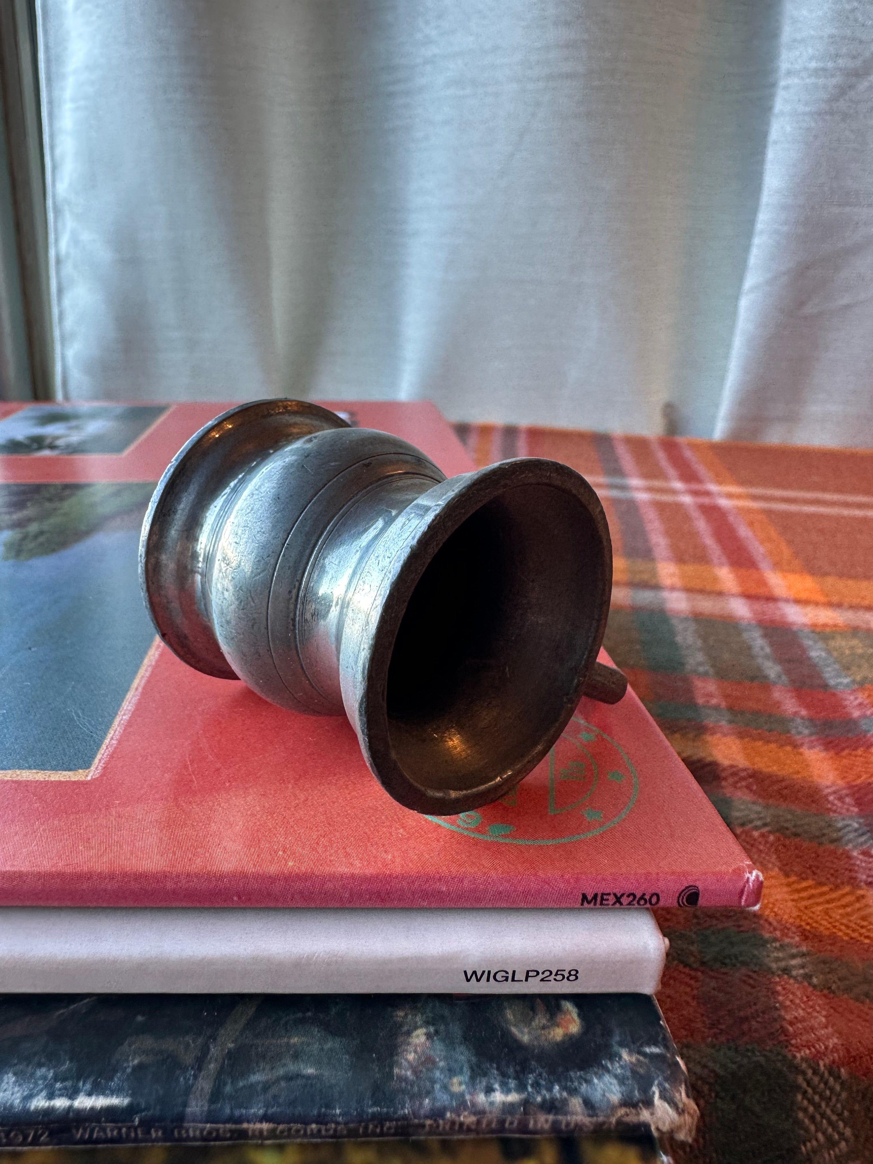 Antique Miniature Pewter Tankard Mug | Late 19th Century | Small Baluster Form