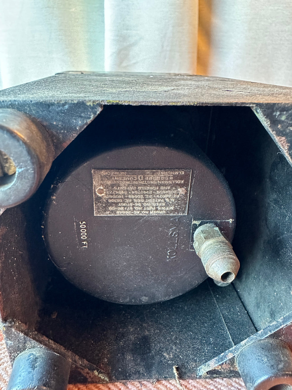 Vintage WWII Aircraft Altimeter in Original Carry Case | U.S. Army Air Forces | Aviation Cockpit Instrument