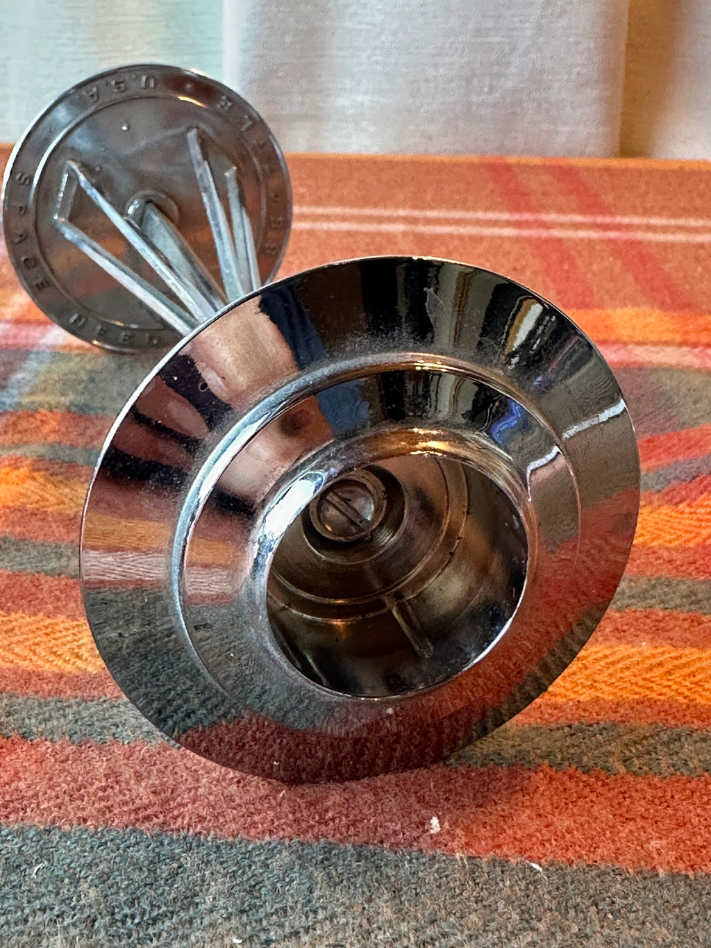 Vintage Seattle Space Needle Table Lighter | Mid Century Chrome Cigarette Lighter | Souvenir Desk Lighter