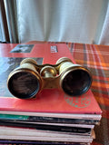 Antique Opera Glasses Binoculars | Mother of Pearl & Brass Theater Glasses | Victorian Field Glasses