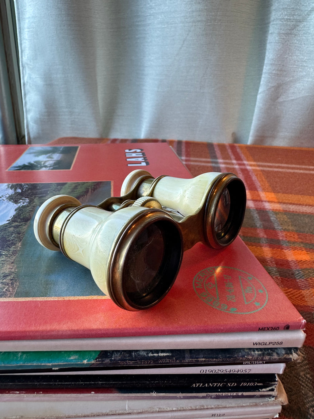 Antique Opera Glasses Binoculars | Mother of Pearl & Brass Theater Glasses | Victorian Field Glasses