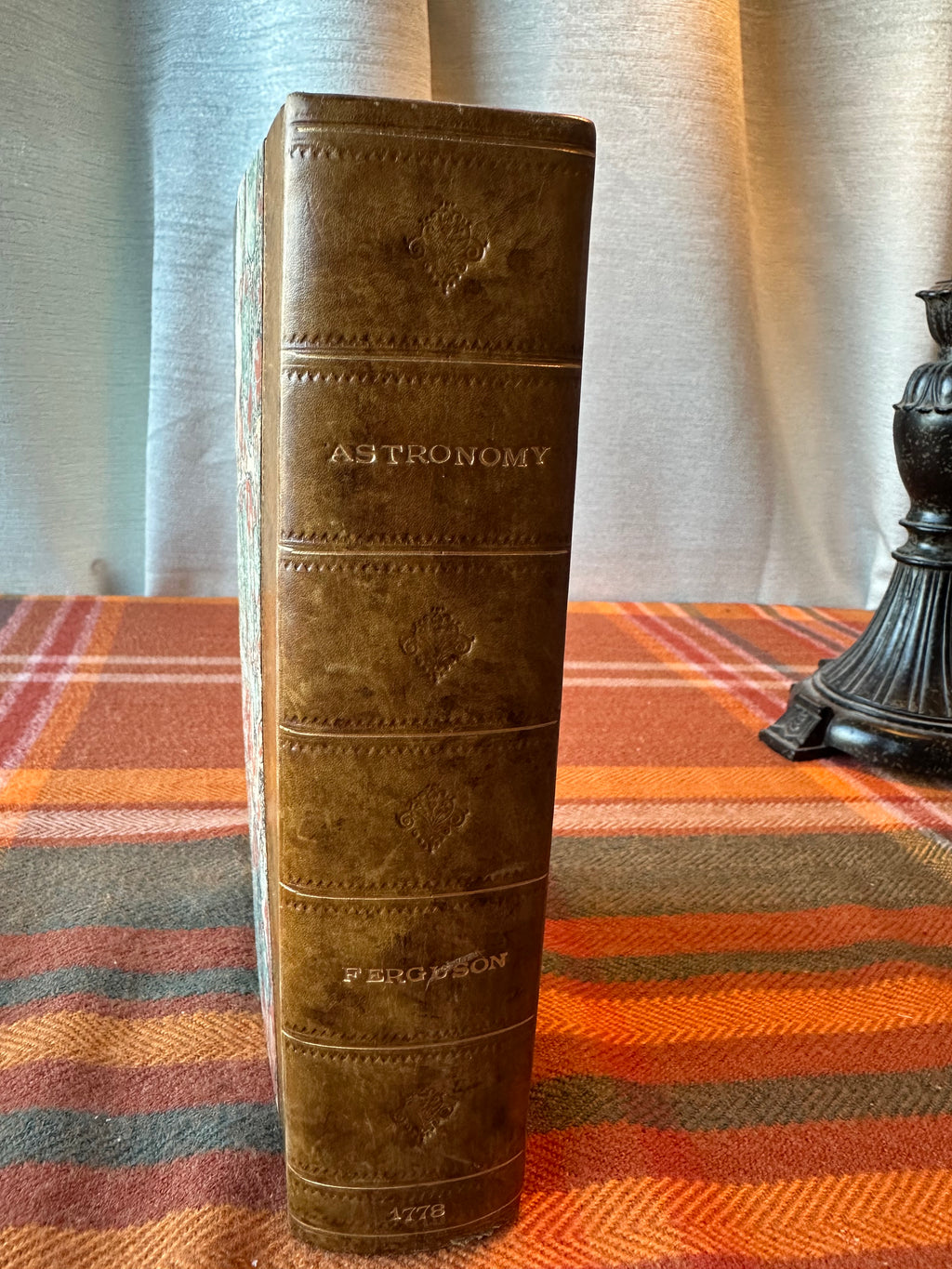 James Ferguson Astronomy Explained Upon Sir Isaac Newton's Principles | 1778 Sixth Edition | Full Leather | Antique Book