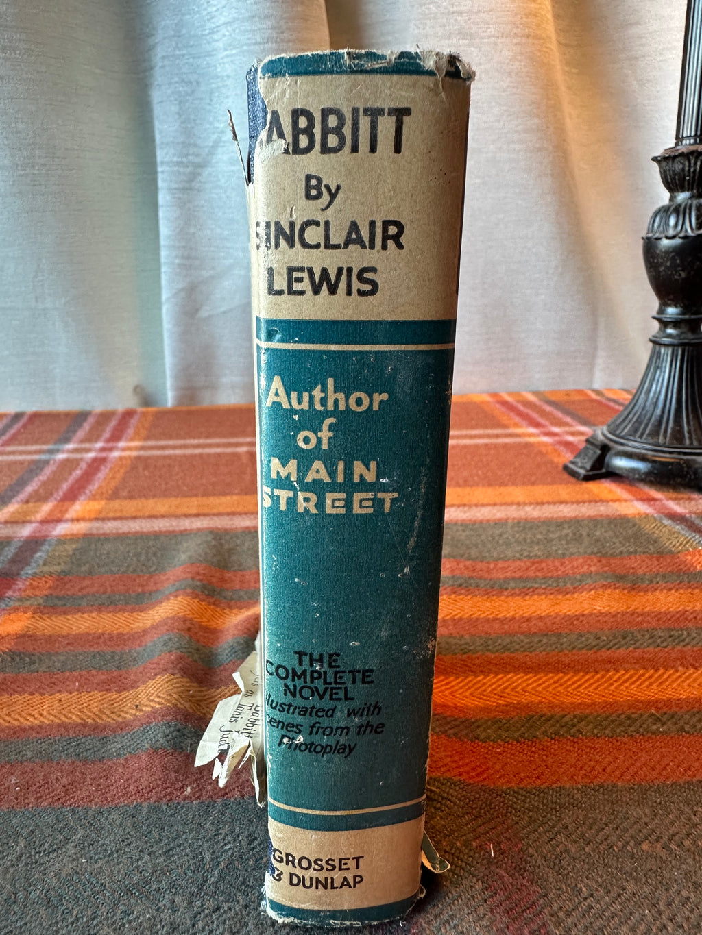 Sinclair Lewis Babbitt | Photoplay Edition with Dust Jacket | Grosset & Dunlap | Vintage Hardcover