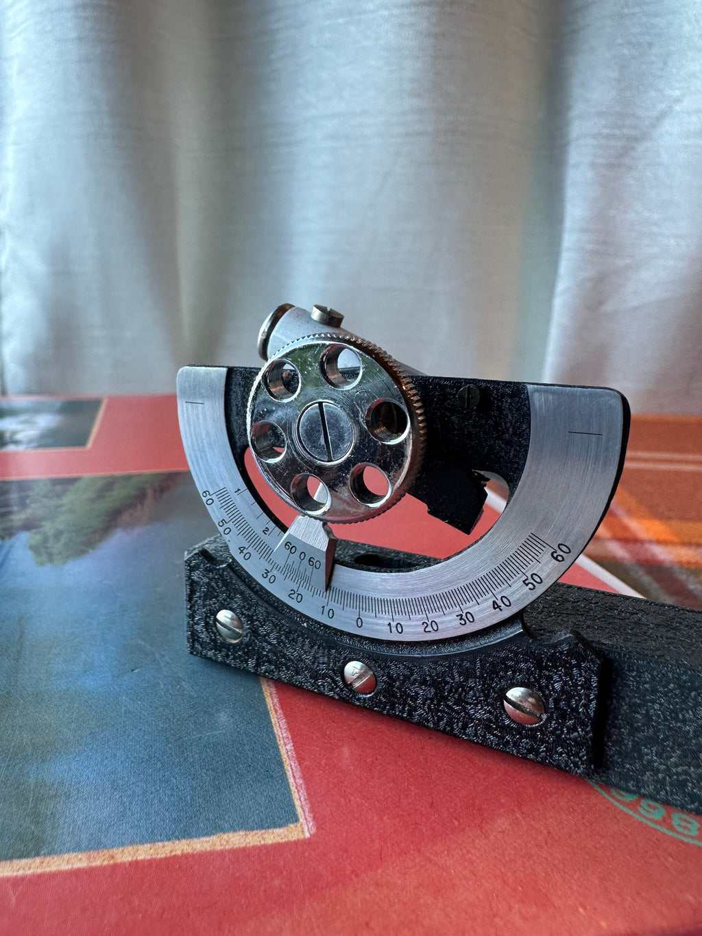 Lafayette Japan Precision Clinometer / Inclinometer with Leather Case | Surveying & Machinist Tool | Vintage