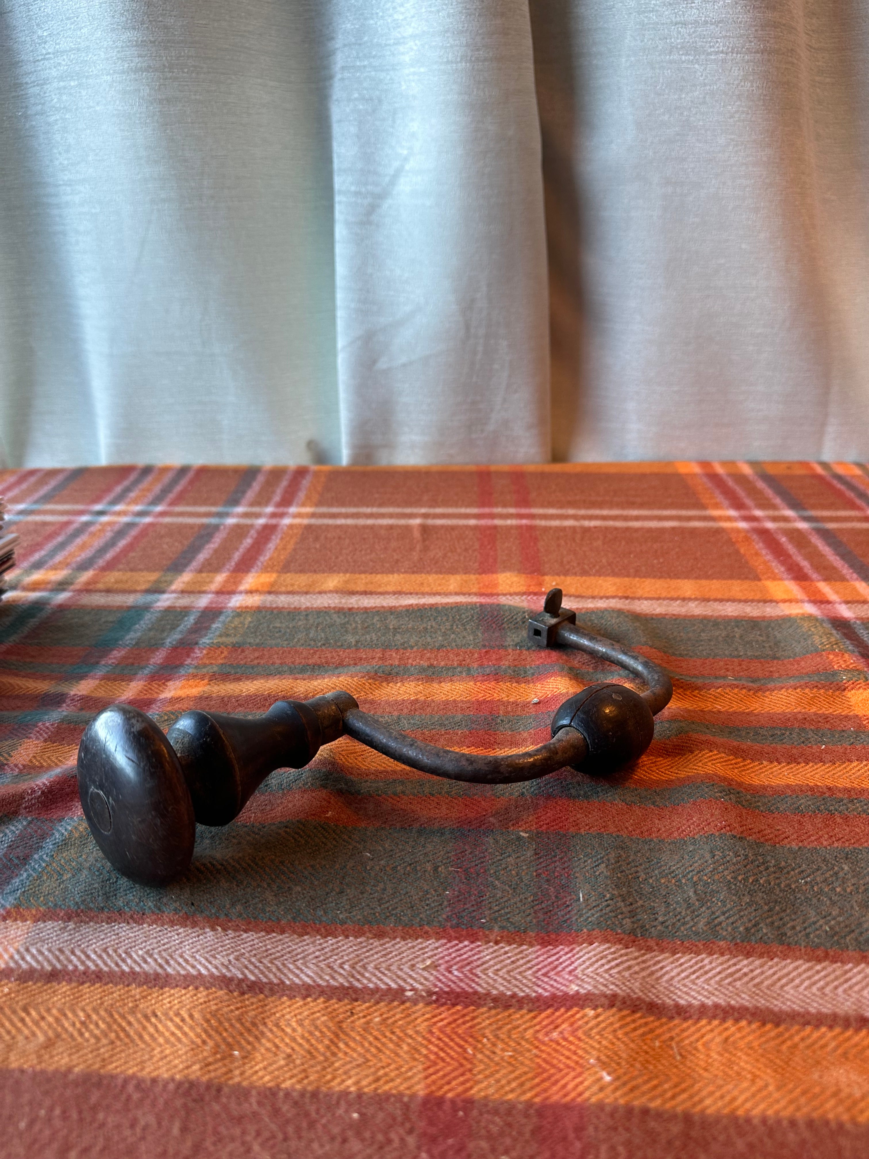 Antique William Marples Carpenter's Brace | English Hand Drill | Woodworking Tool | Sheffield England