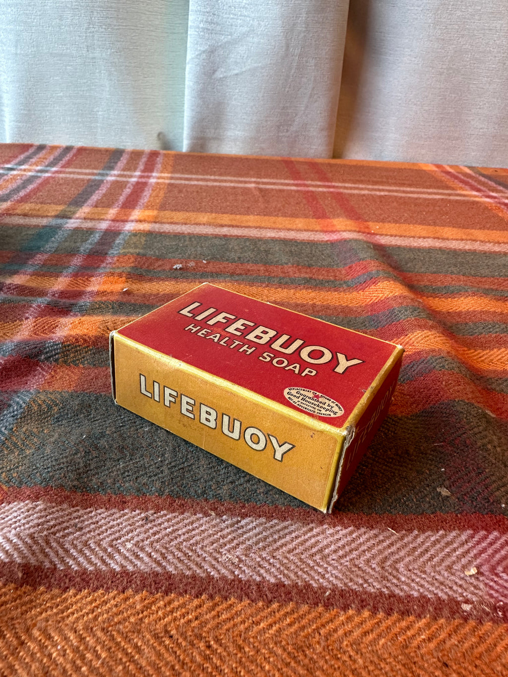 Vintage Lifebuoy Health Soap Empty Advertising Box | Lever Brothers | Good Housekeeping Seal | Display Collectible