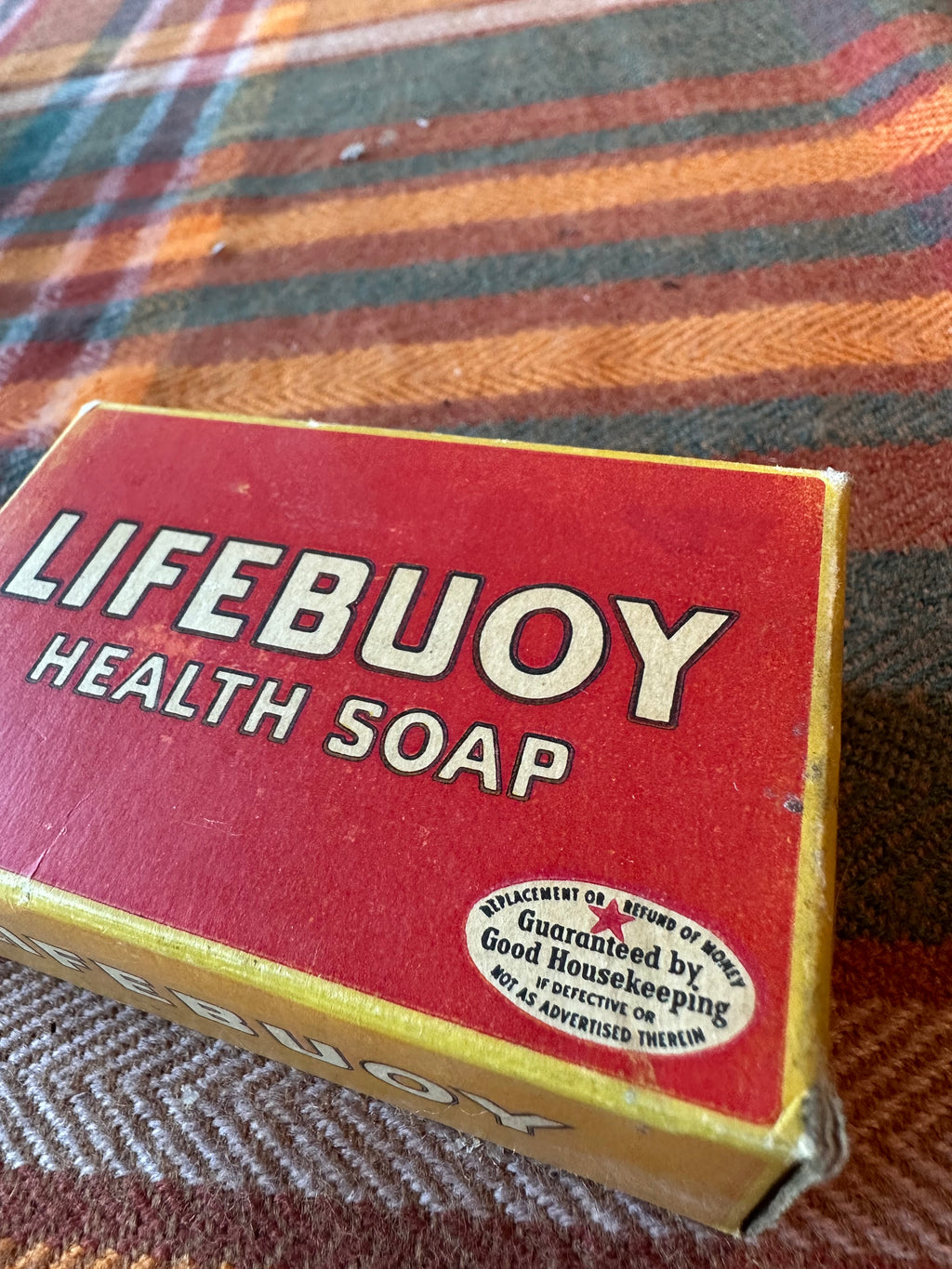 Vintage Lifebuoy Health Soap Empty Advertising Box | Lever Brothers | Good Housekeeping Seal | Display Collectible