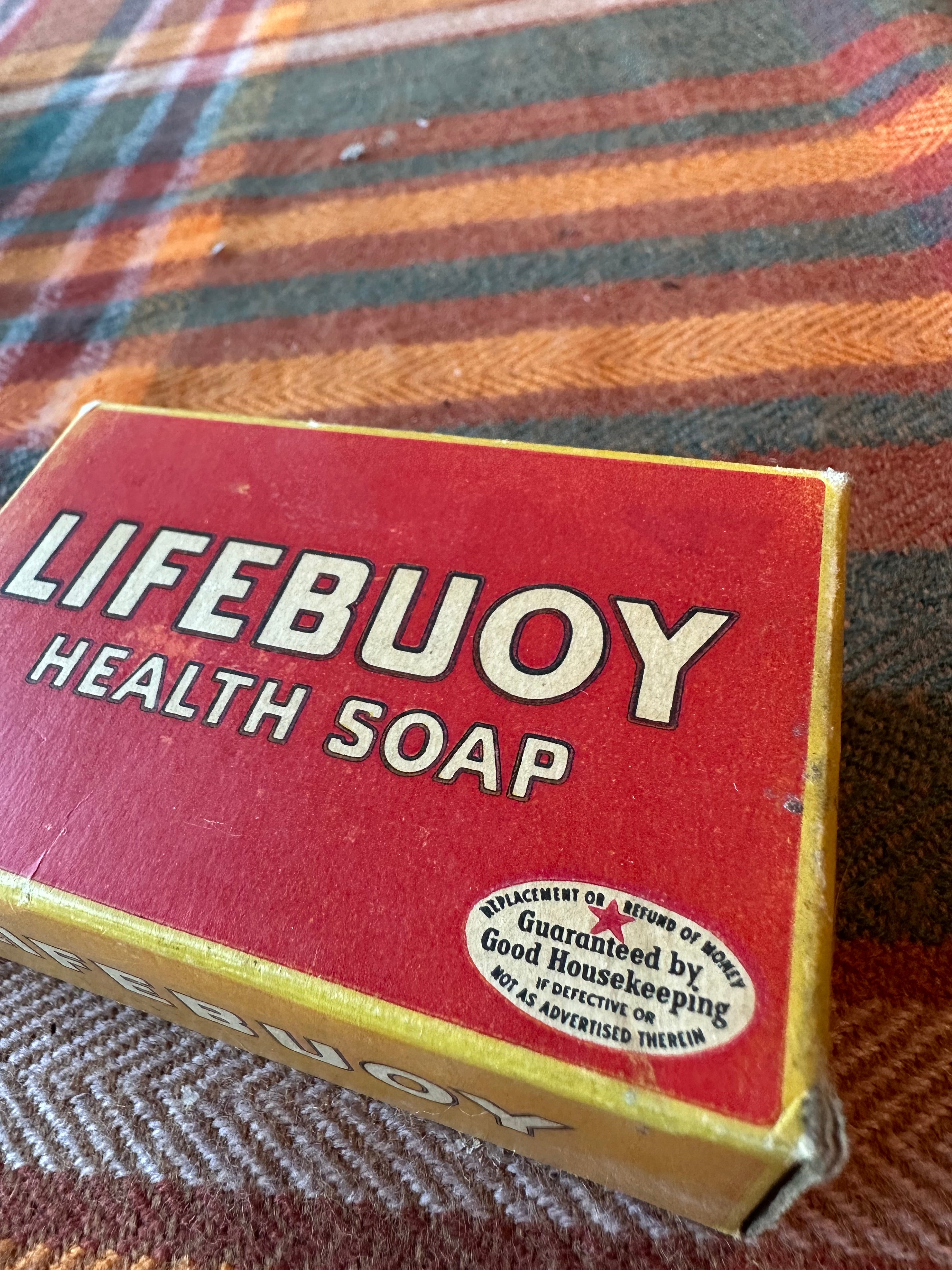 Vintage Lifebuoy Health Soap Empty Advertising Box | Lever Brothers | Good Housekeeping Seal | Display Collectible