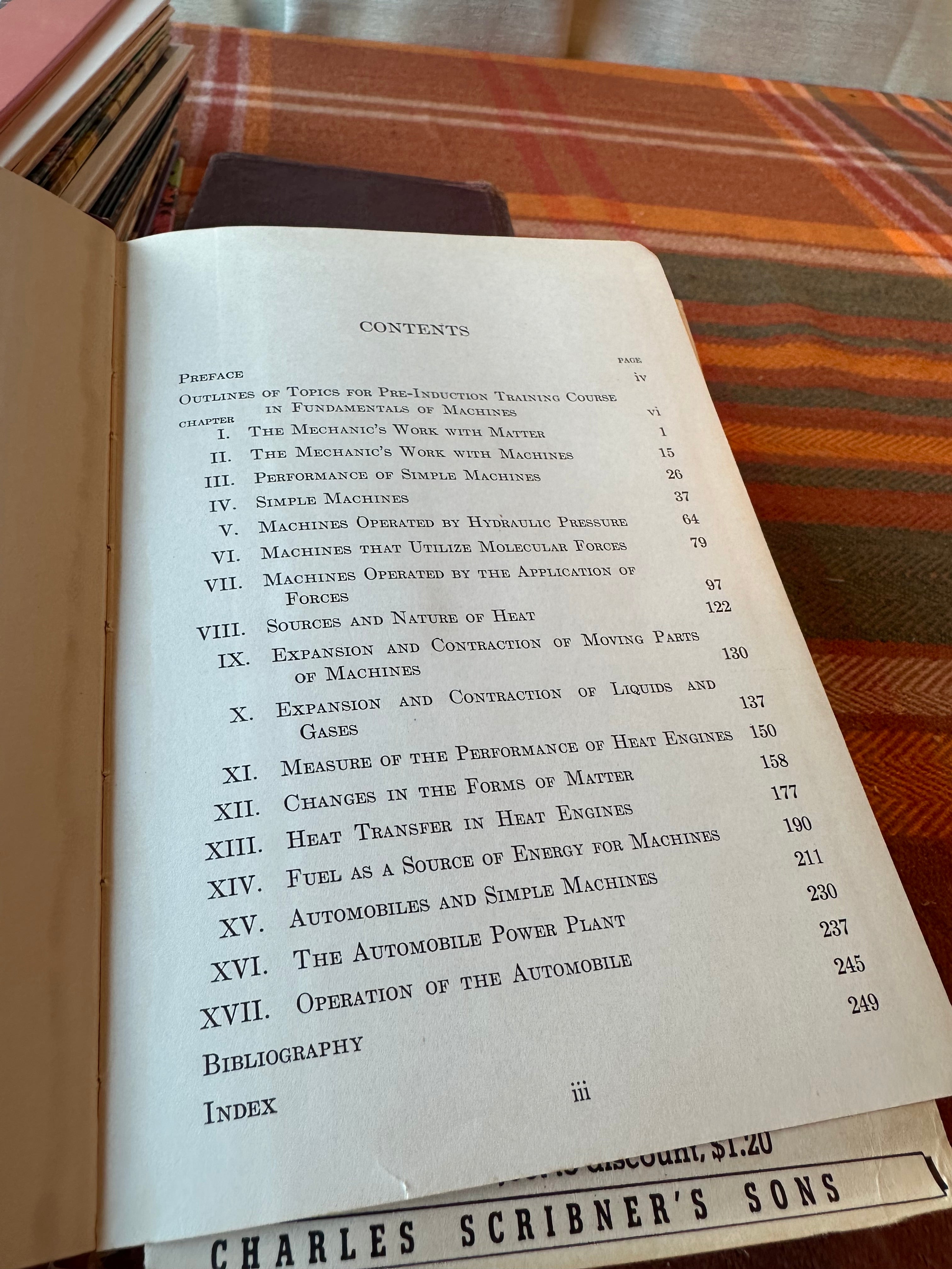 Fundamentals of Machines by Alexander Joseph | Vintage Scribner Engineering Hardcover | WWII Era Mechanical Engineering Textbook