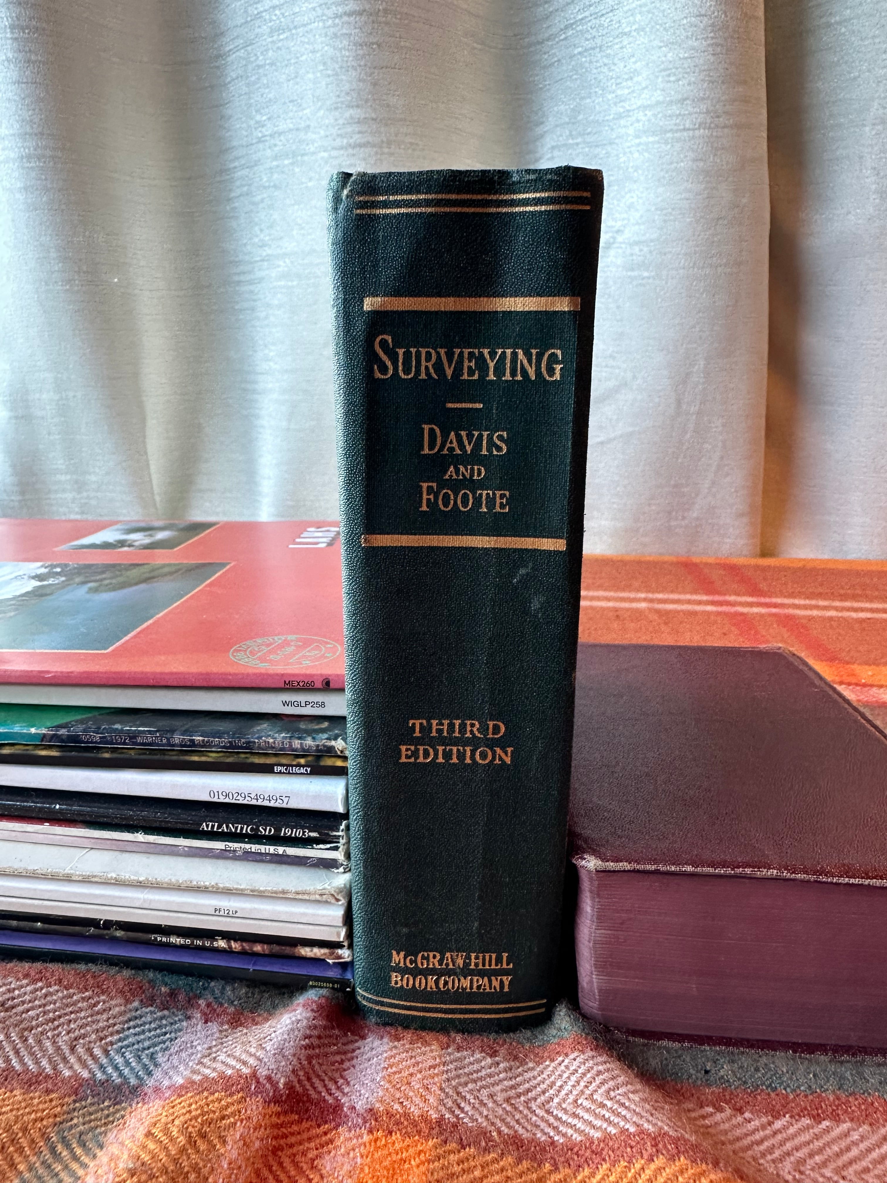 Surveying: Theory and Practice (1940) | Davis & Foote | Third Edition | McGraw-Hill | Vintage Civil Engineering Textbook