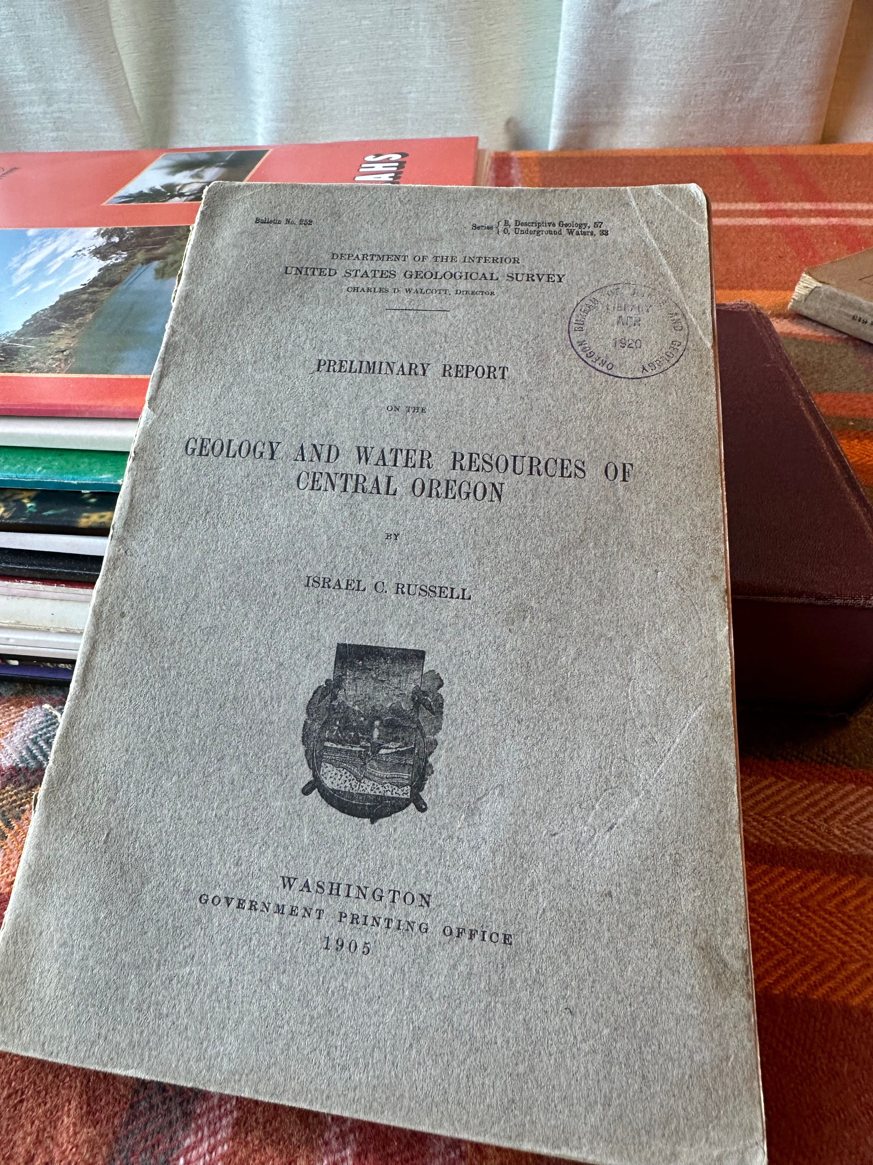 Lot of 3 Antique USGS Geological Survey Bulletins (1905 & 1915) | Western United States Guidebooks | Oregon | Yellowstone | Grand Canyon