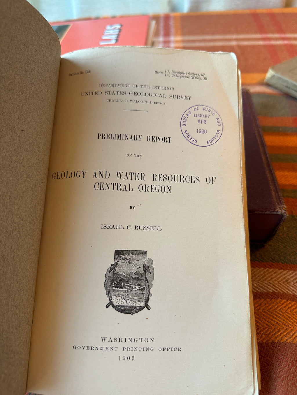 Lot of 3 Antique USGS Geological Survey Bulletins (1905 & 1915) | Western United States Guidebooks | Oregon | Yellowstone | Grand Canyon