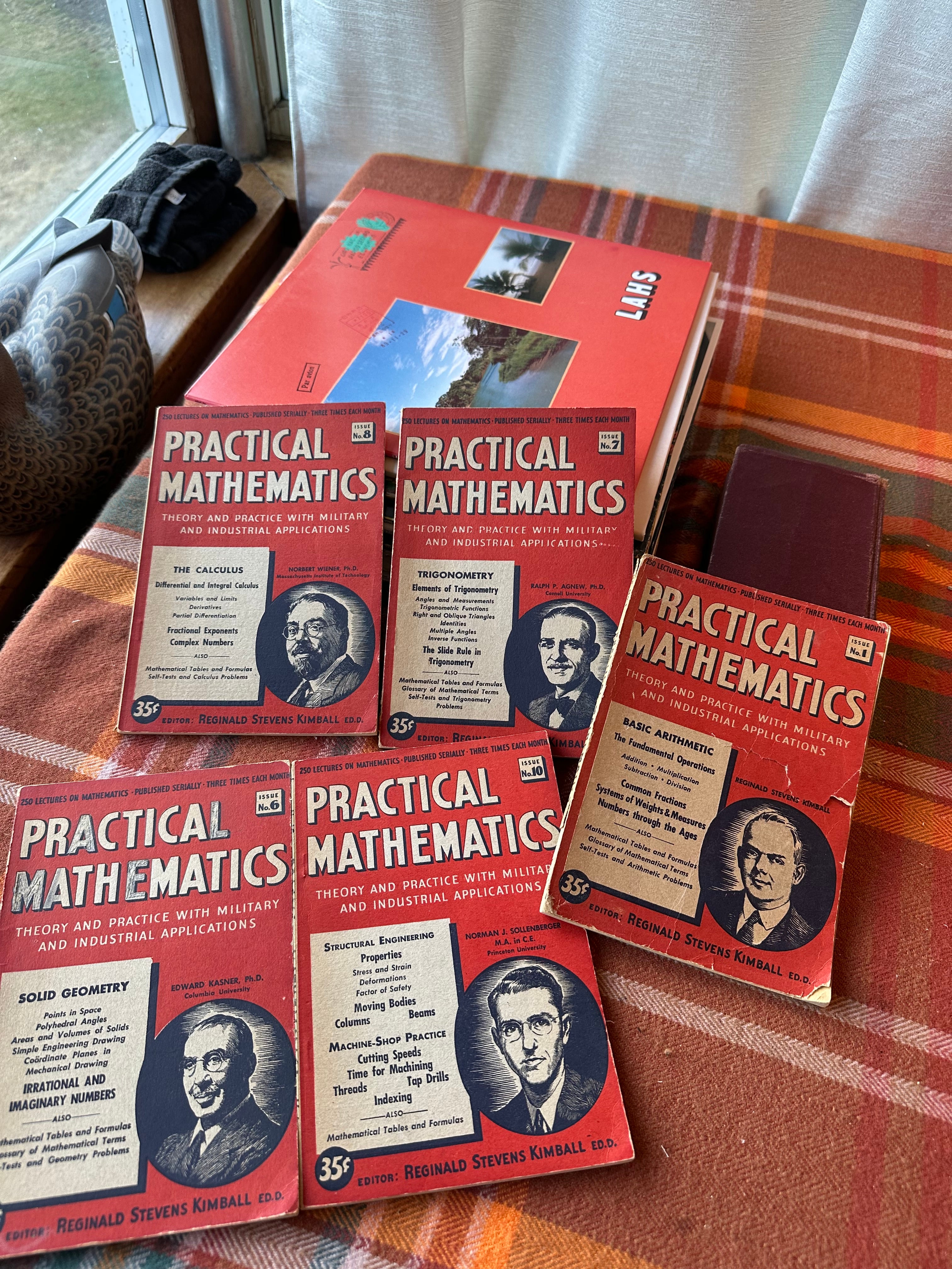 Vintage Practical Mathematics Magazine Lot of 5 | Issues #1, #6, #7, #8 & #10 | WWII Era Educational Booklets