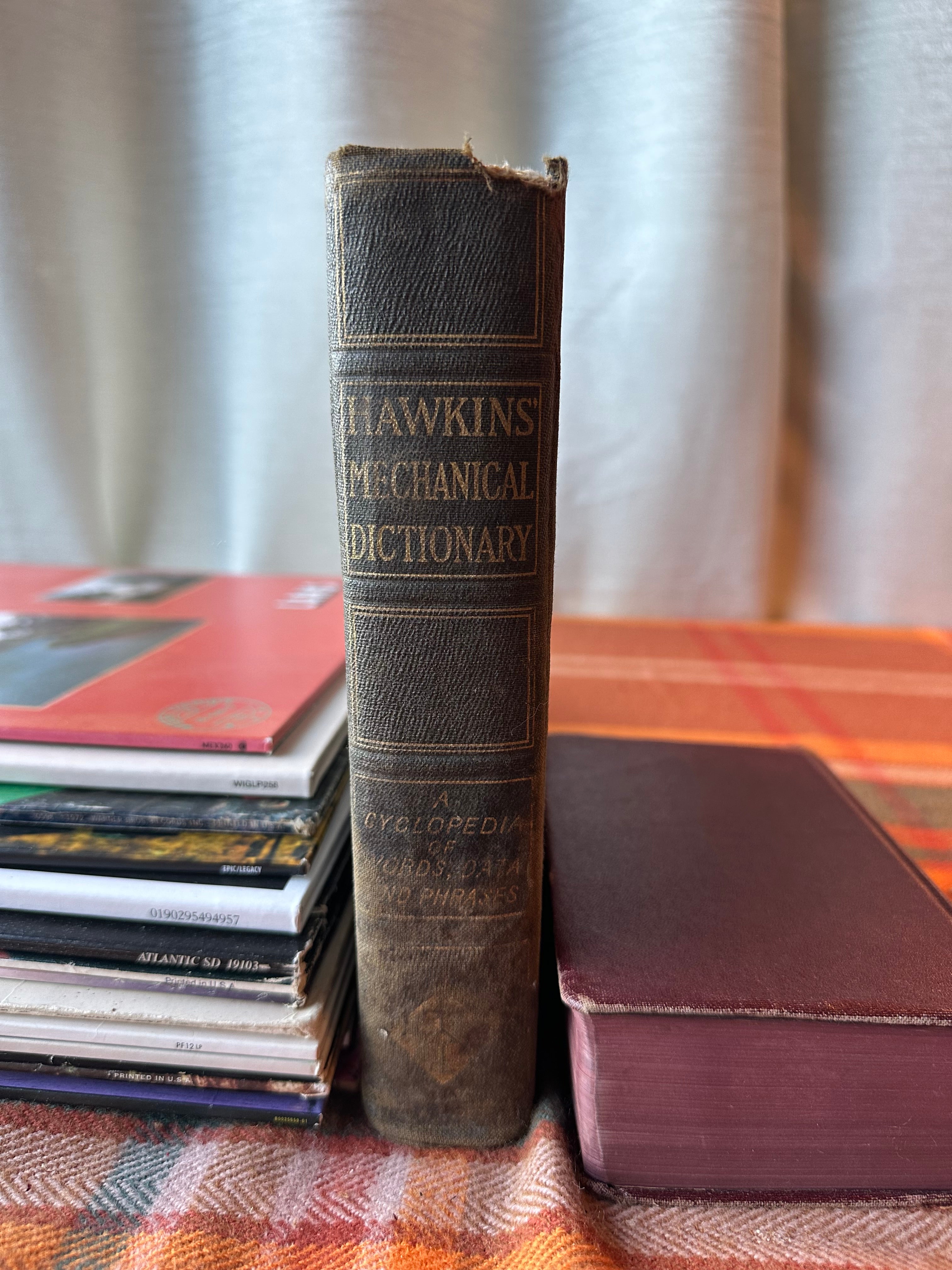1909 Hawkins' Mechanical Dictionary by N. Hawkins | Antique Engineering Reference Book | Audel